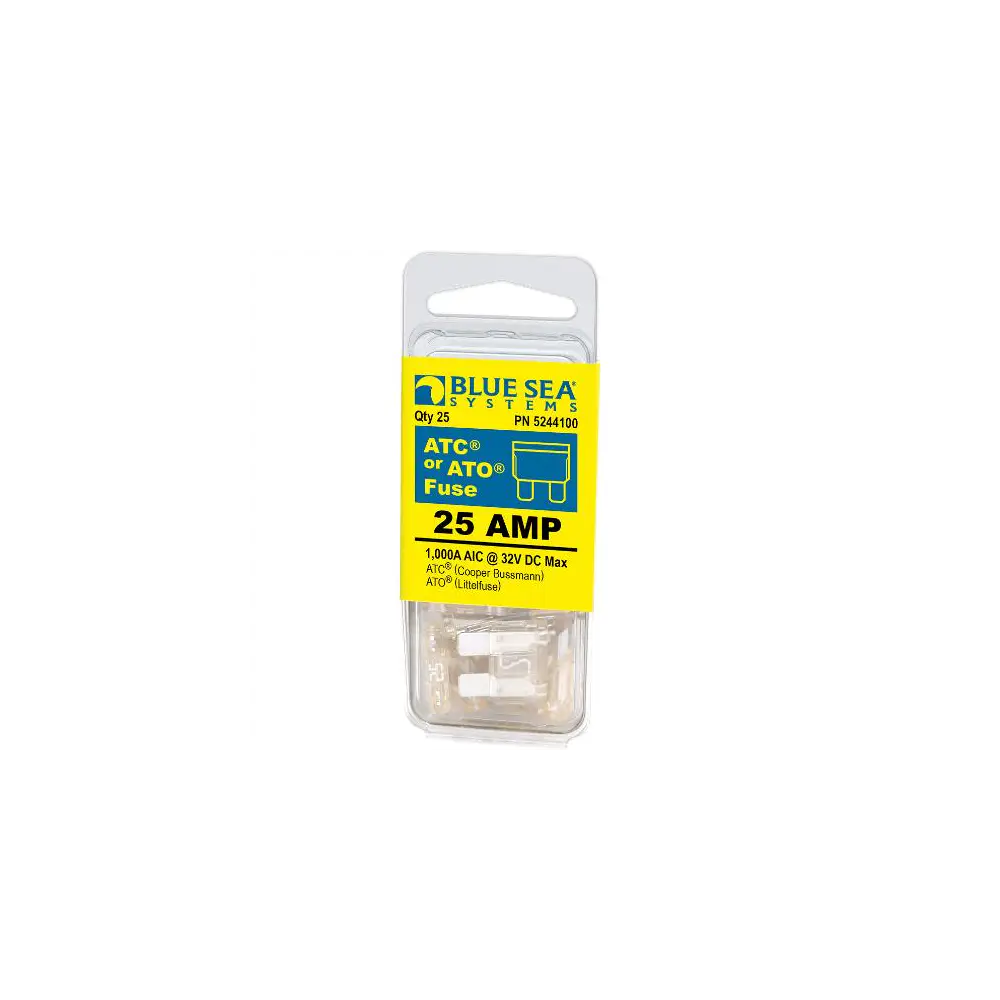 ATO/ATC Blade Fuse - 25 Amps/32 Volts DC - Pack Of 25 - BLS5244100-BSS