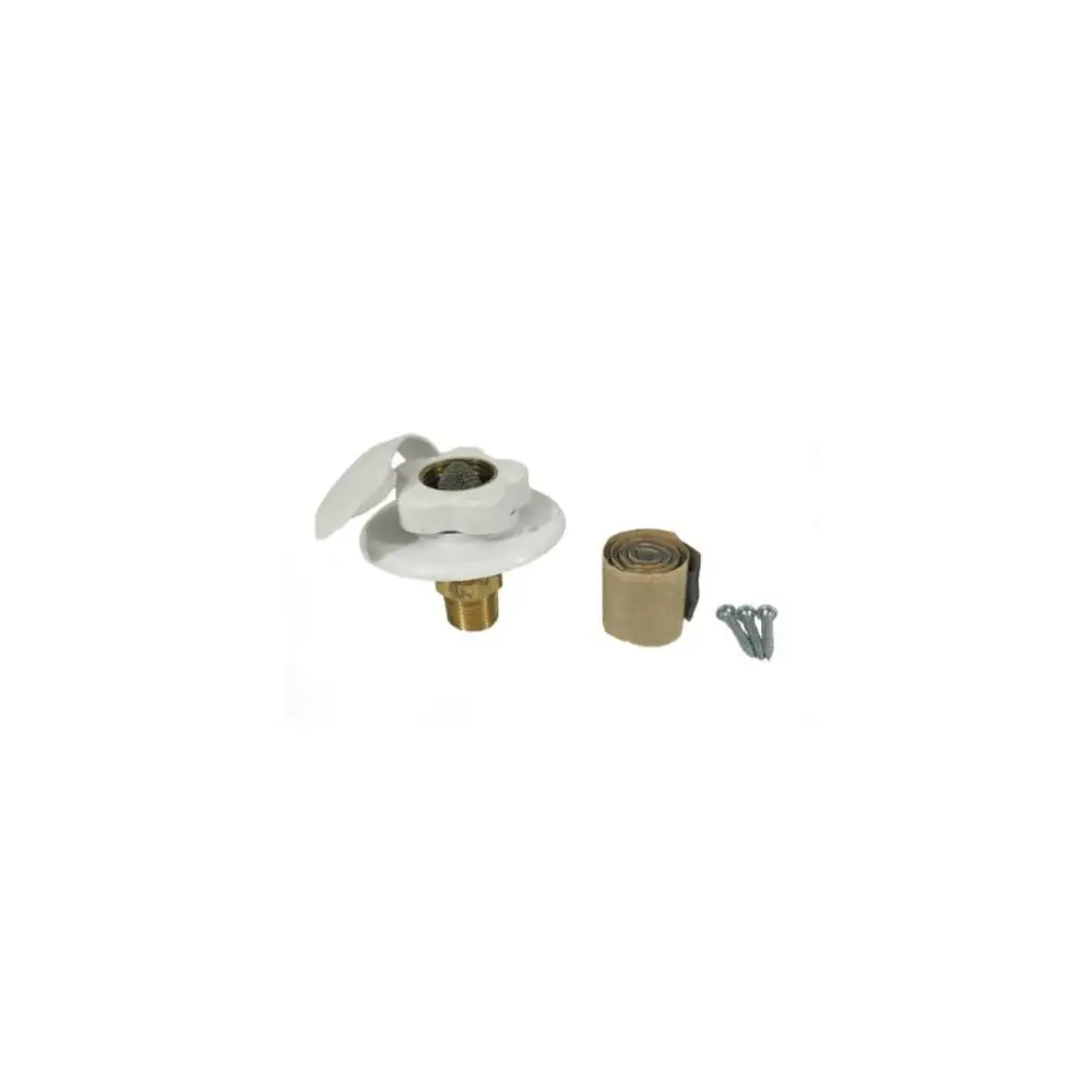 City Water Fill W/Brass Check Valve, Polar White - BBM94214