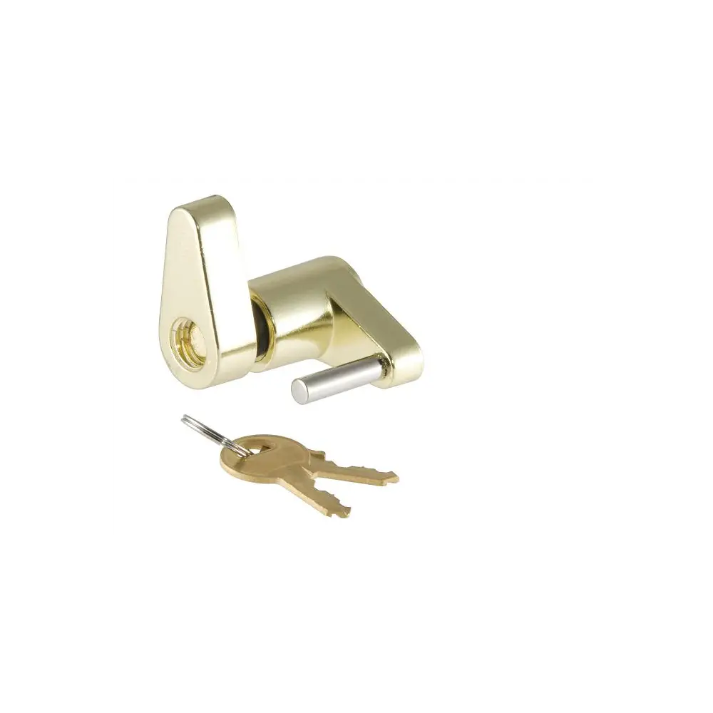 Coupler Lock Brass Includes 2 Keys - 23022