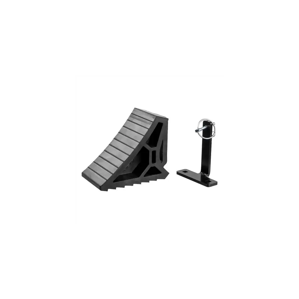 HD Wheel Chock with Mounting Bracket - CUR22803