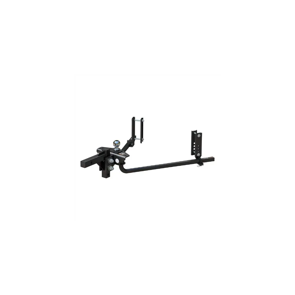 Curt TruTrack 2P Round Bar Weight Distribution Hitch w/ 2x Sway Control, 5-8K - CUR17599