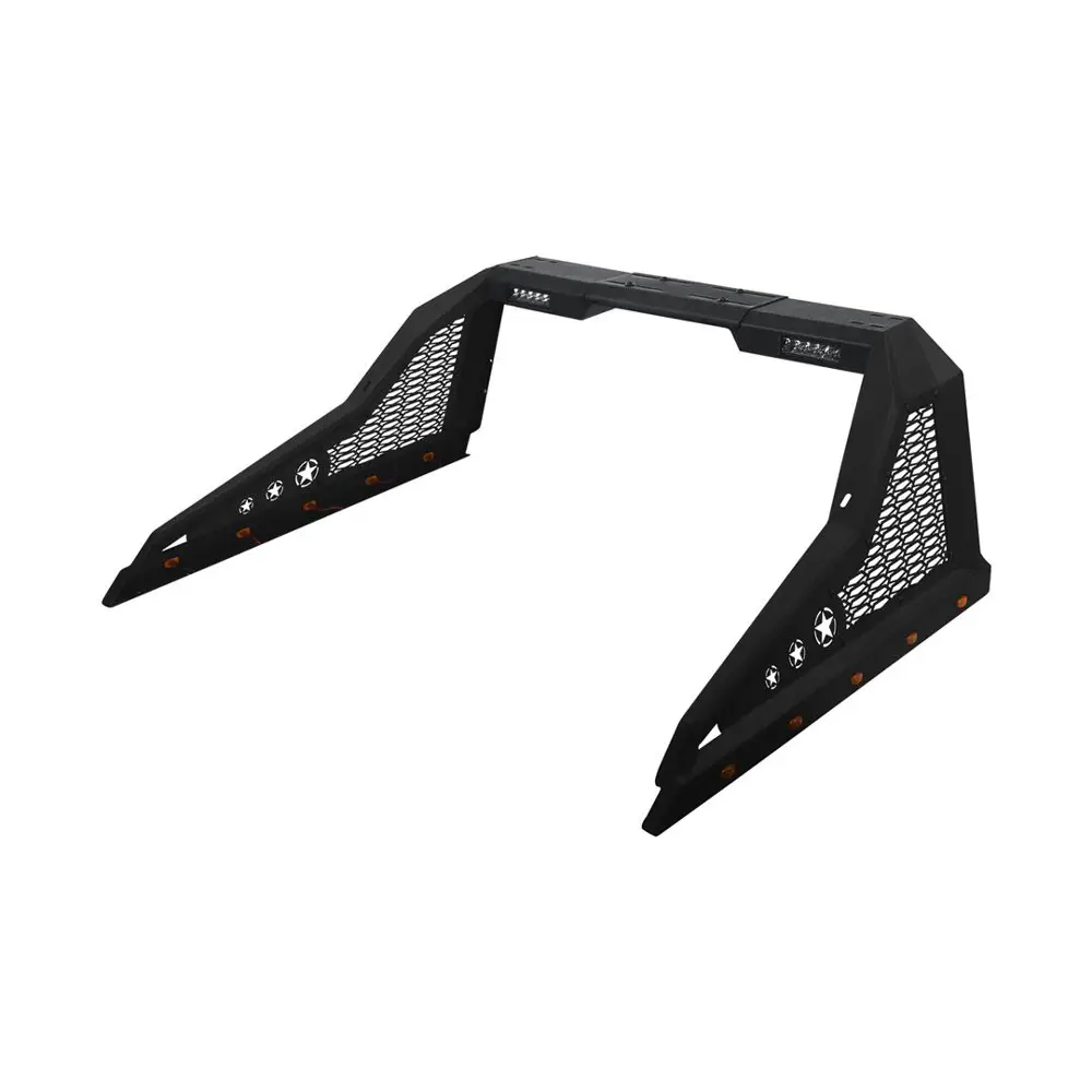 Truck Bed Bar CR-Z Series Modular Pre-Drilled Aux Light Mounts Black Steel - ARO8707777